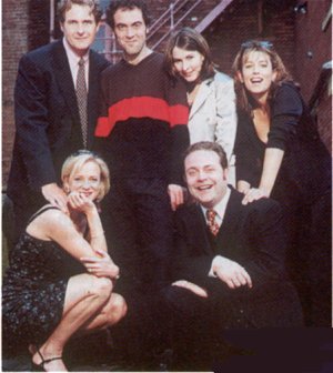 Aww, look at the Cold Feet crew's first series hair!